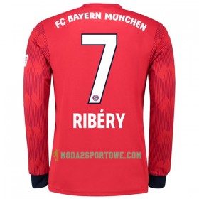 Koszulka Bayern Monachium Ribery 7 Domowe Stroje Piłkarskie 2018/19 Długi Rękaw